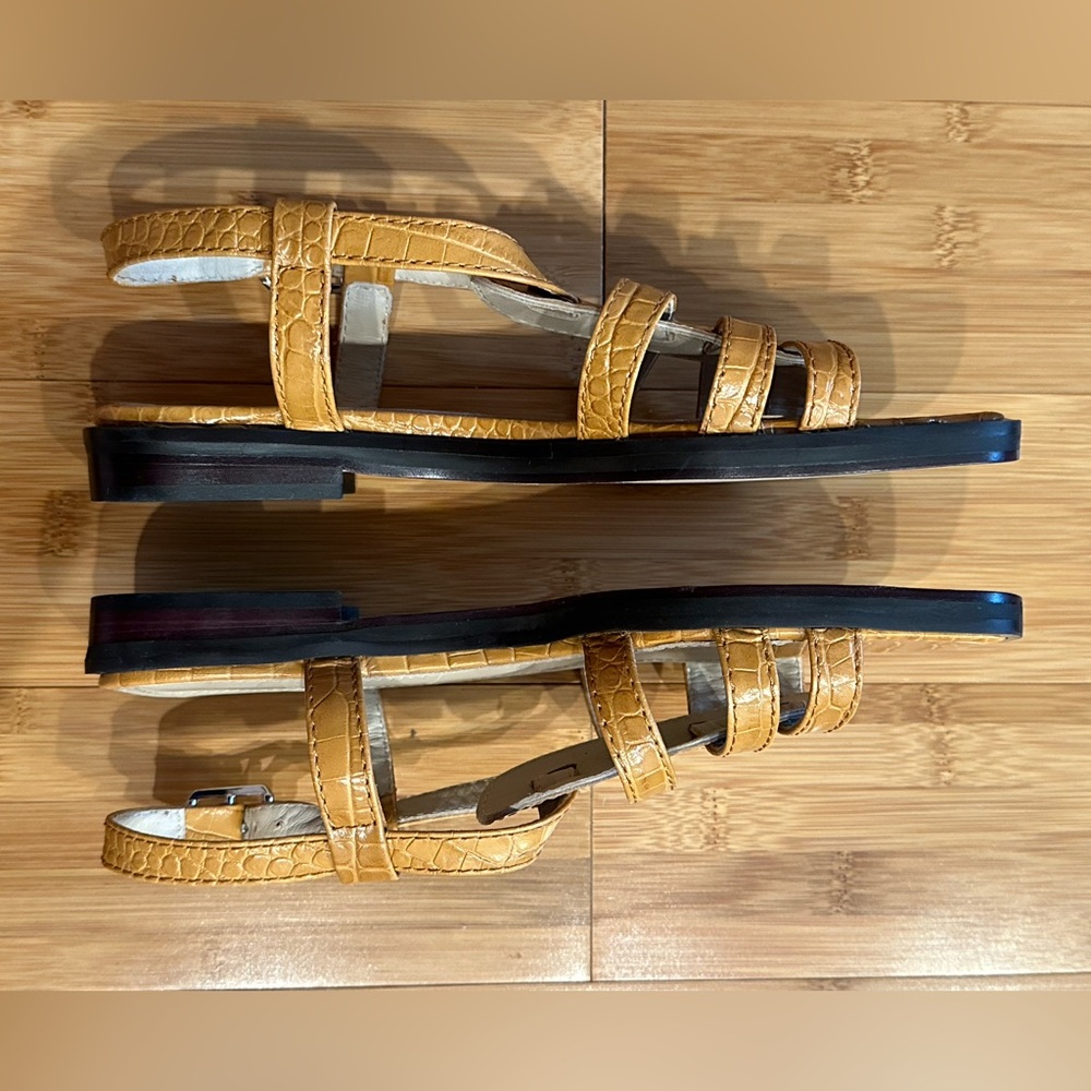 Theory Multi-Band Tan Sandals - Picture 4 of 5